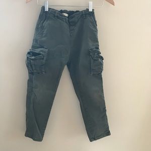 Babe & Tess Green Khaki Boys Cargo Pant Sz 8